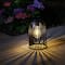 Glitzhome® 10" Woven Solar Powered Outdoor Hanging Lantern